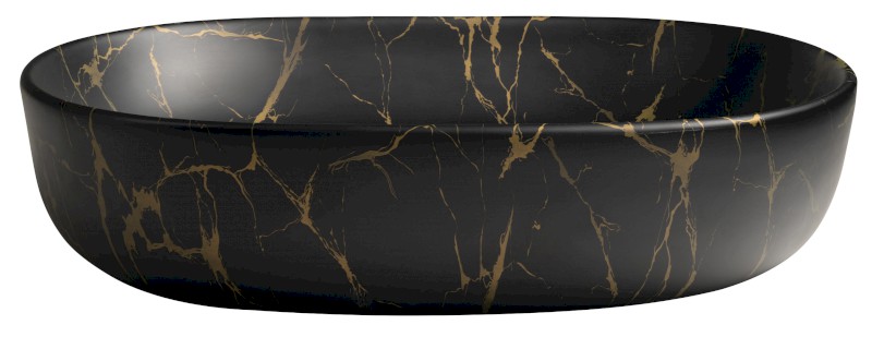 CALEO keramické umyvadlo na desku, 60x42cm, portoro mramor CA590PT